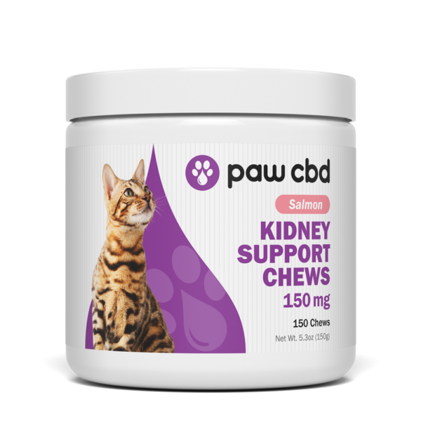 cbd kidney support for cats 150mg salmon flavor