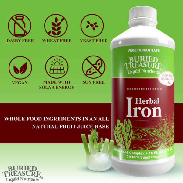 Iron Liquid Supplement made from whole food ingredients