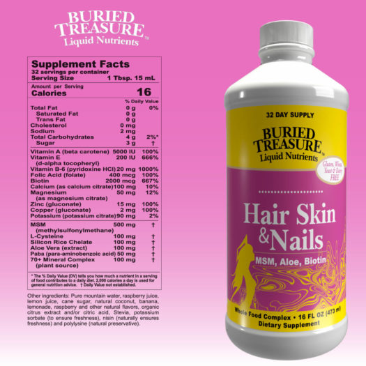hair skin & nails liquid vitamin ingredients