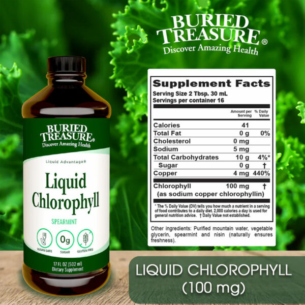Buried Treasure Liquid Chlorophyll ingredients