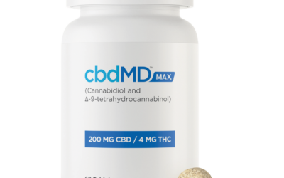 CBDMD MAX For Pain, 60 count, 200 mg CBD , 4mg THC
