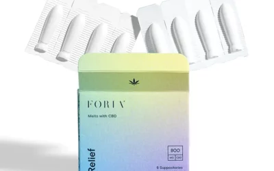 Suppository, Relief Melts with CBD 800mg, FORIA